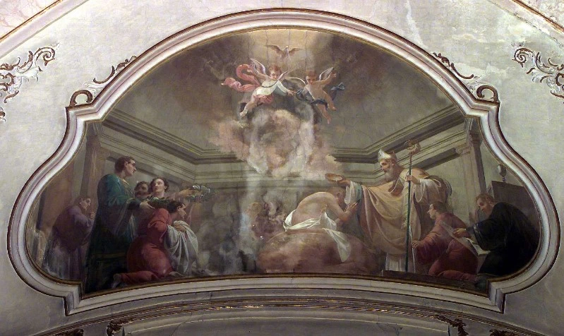 San Zenone battezza un giovane